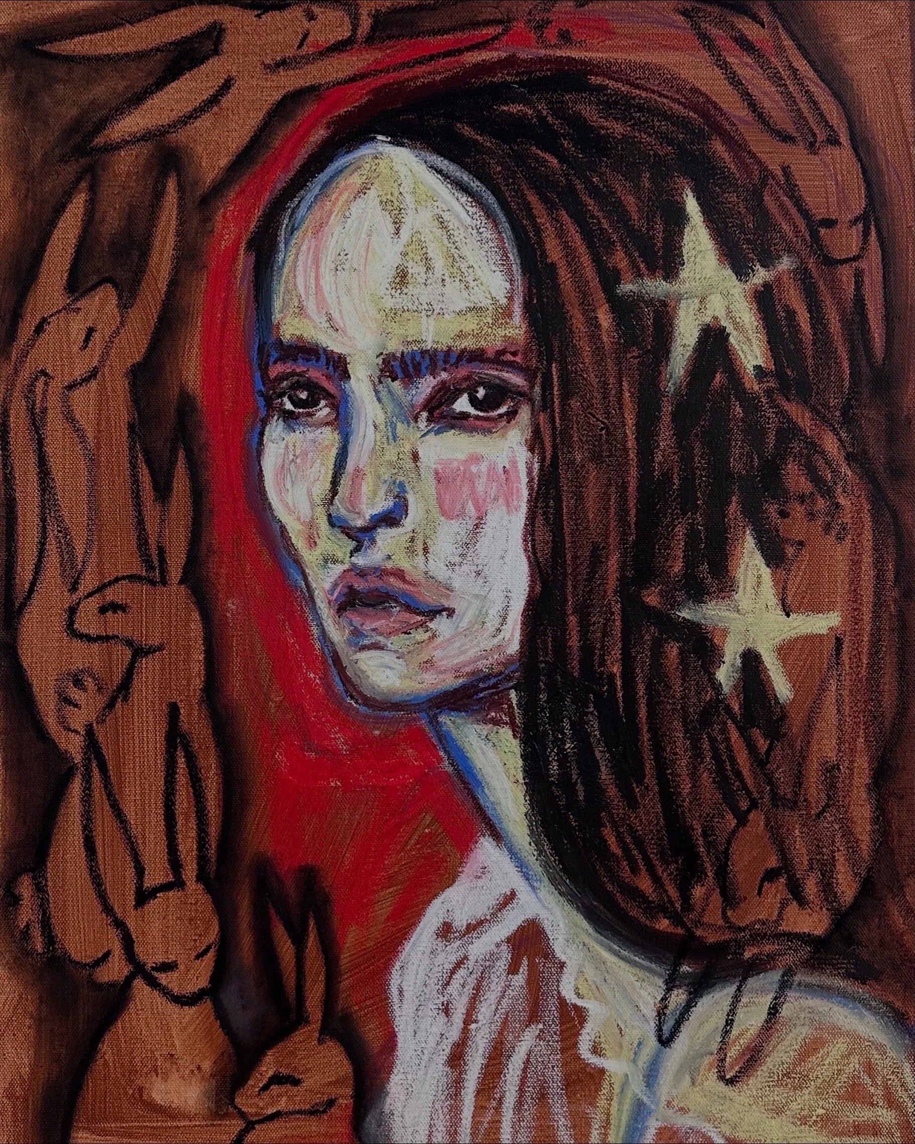 a girl and her bunnies