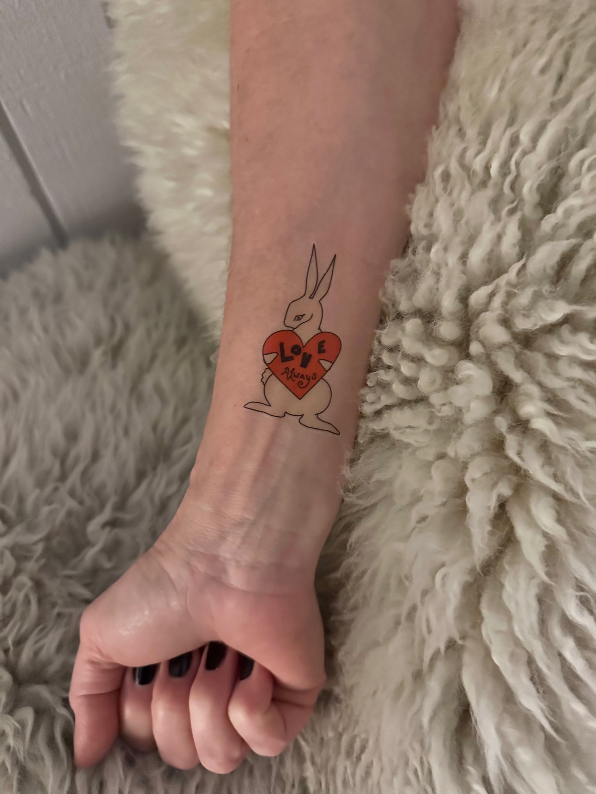 temporary bun tattoo