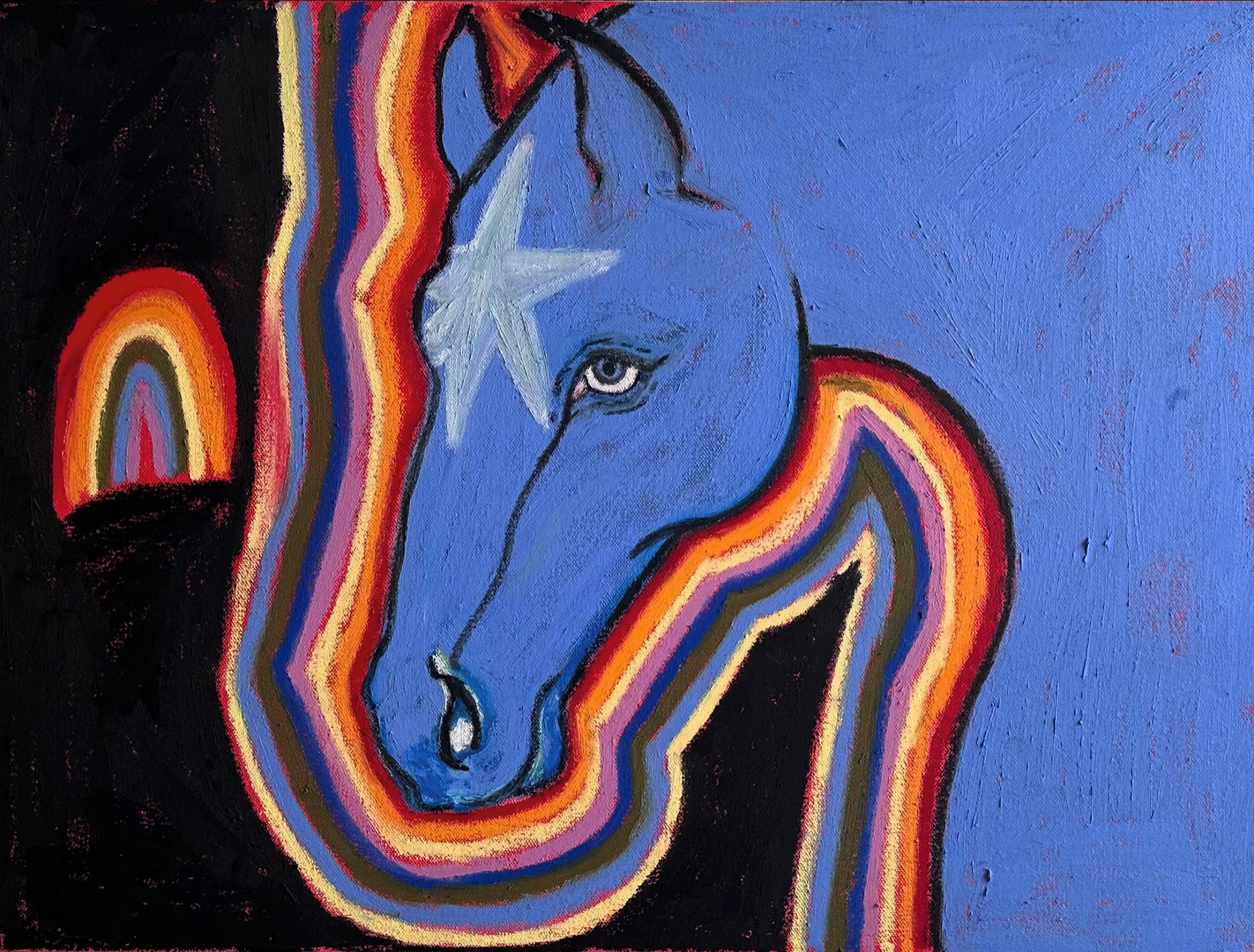 blue pony