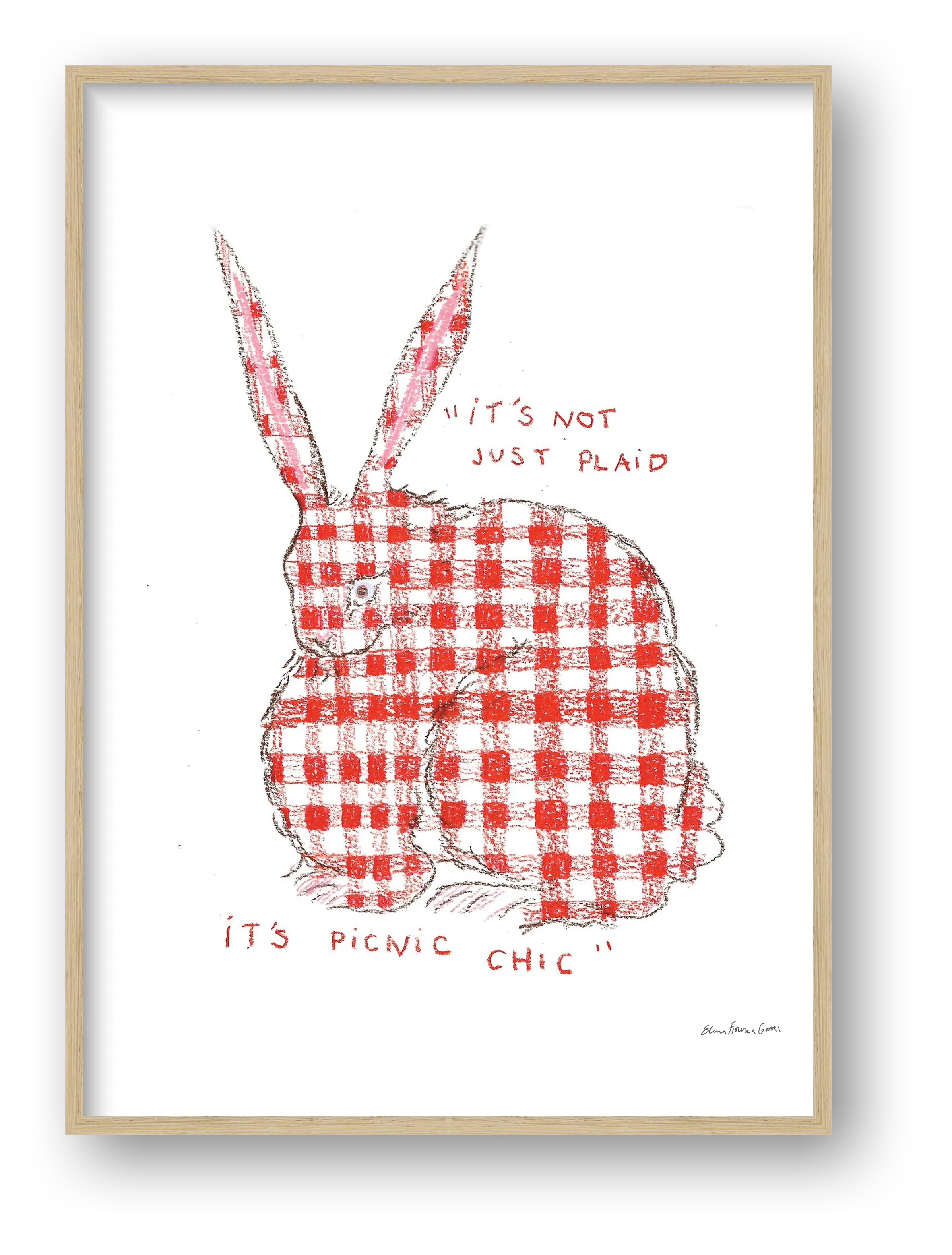 picnic bun — framed
