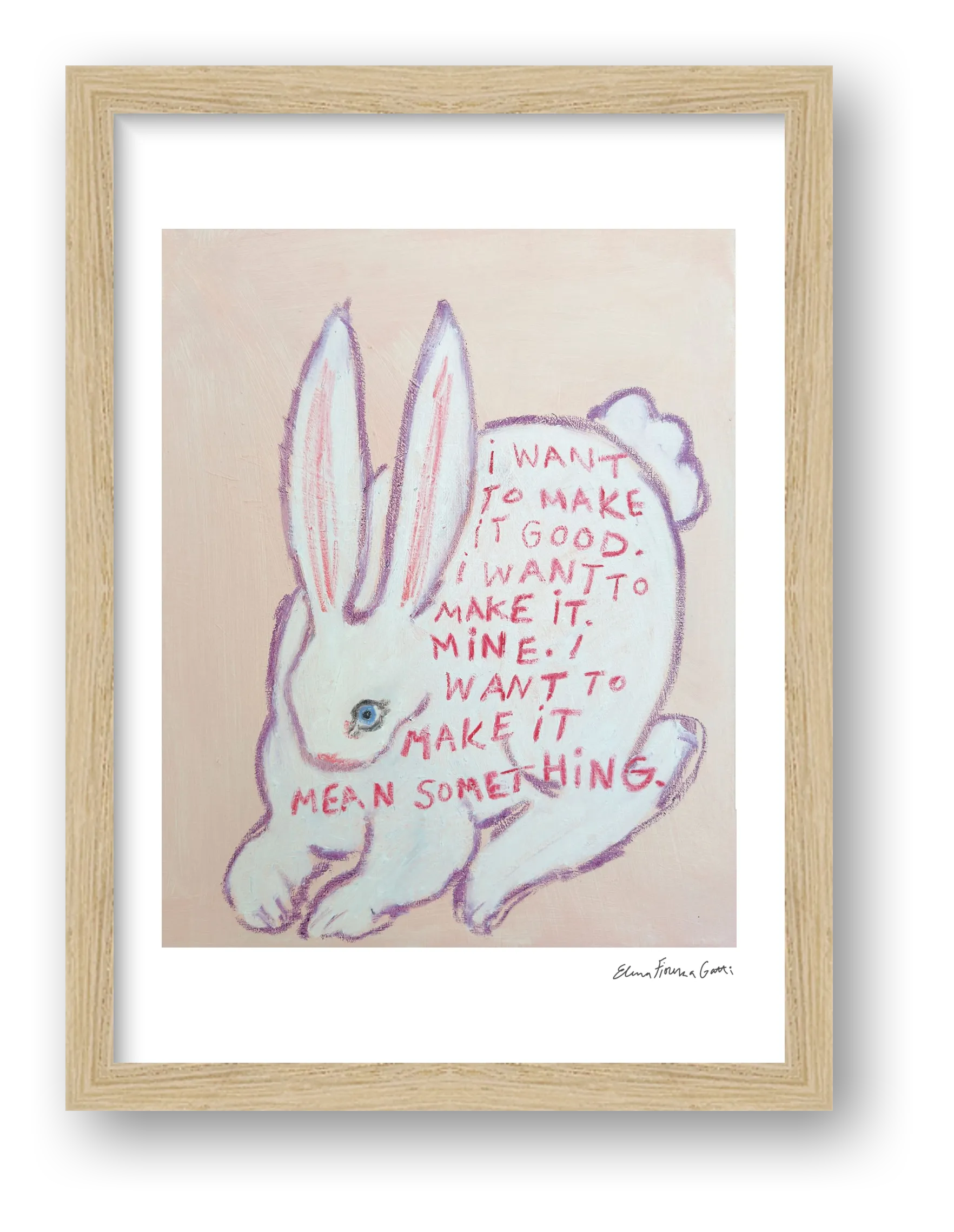 mean it — framed