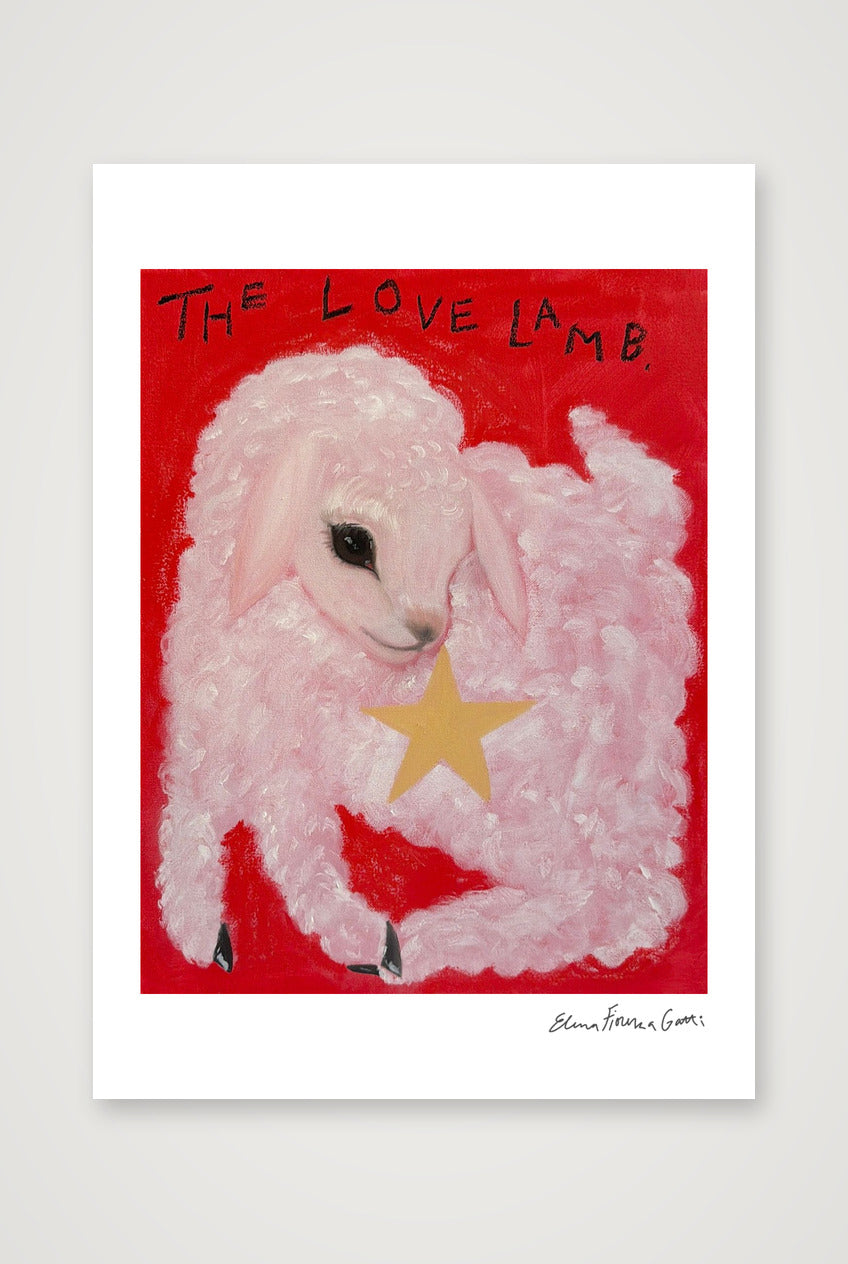 the love lamb — A4 (21×30cm, 8×12") Print only