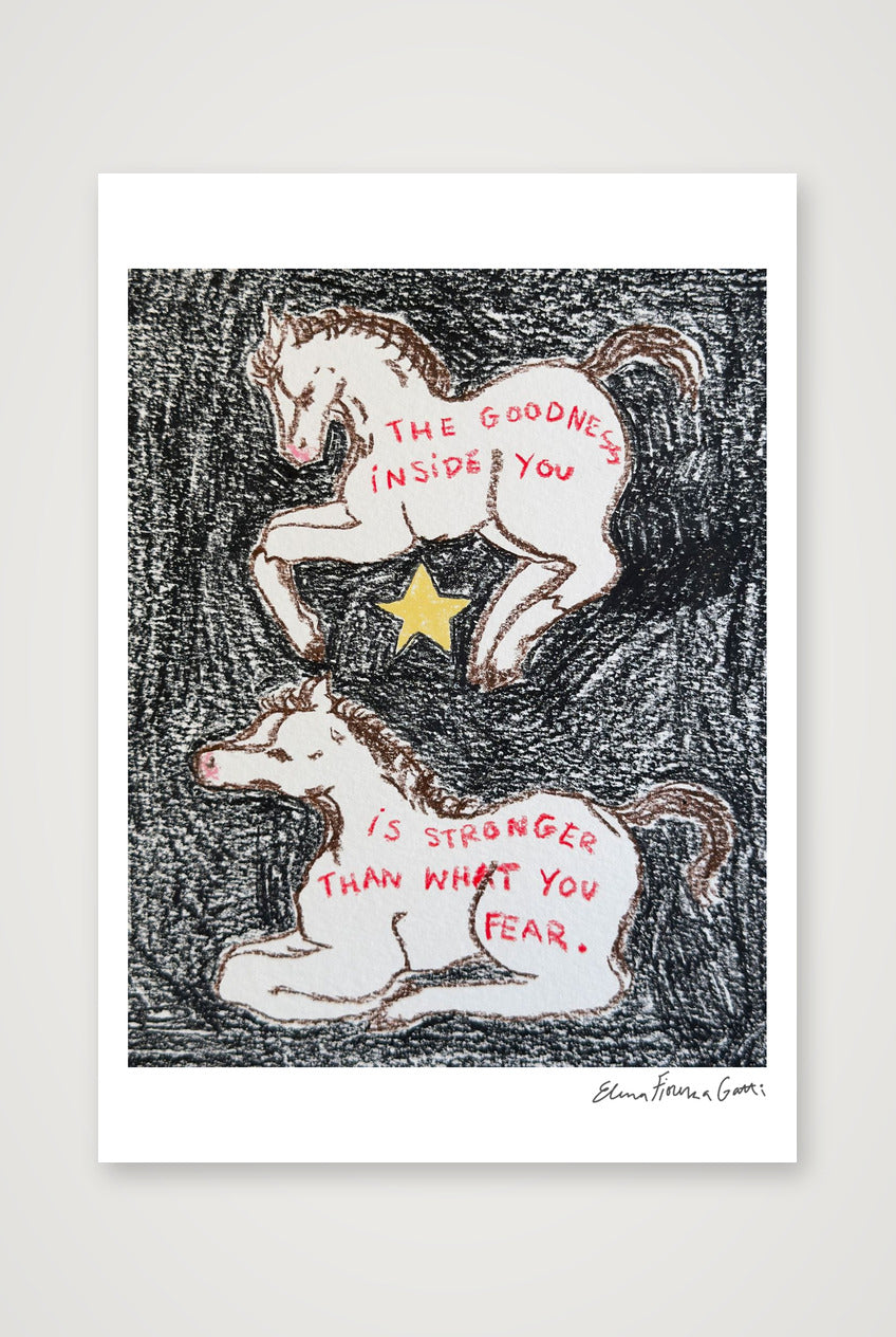 goodness inside you (horses) — A1 (59×84cm, 23×33") Print only