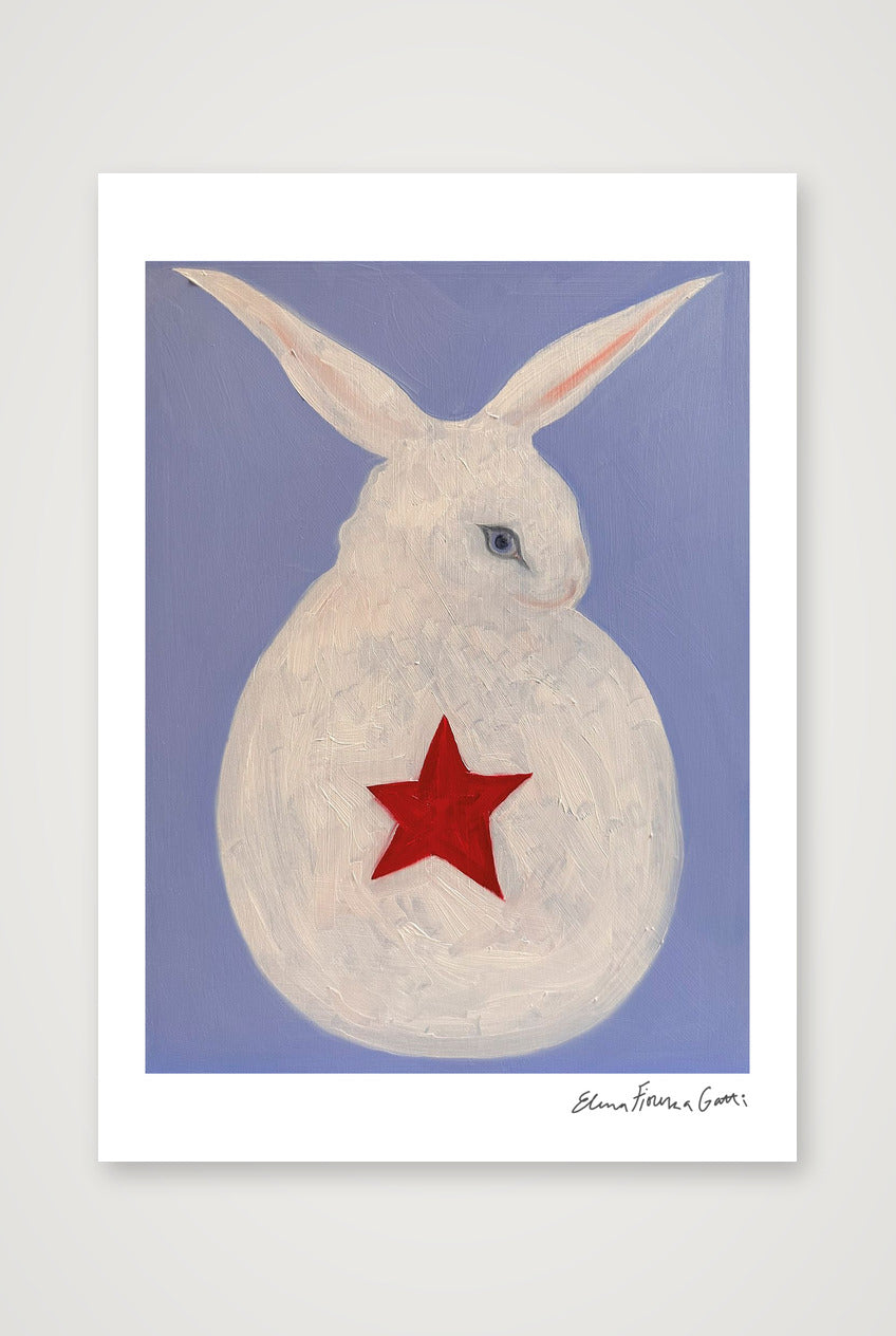red star bun — A3 (30×42cm, 12×17") Print only