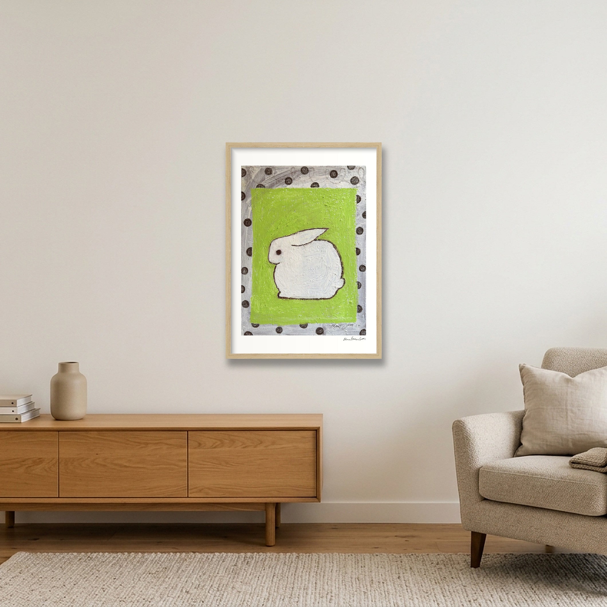 mod bun — A2 (42×59cm, 17×23") Oak Frame