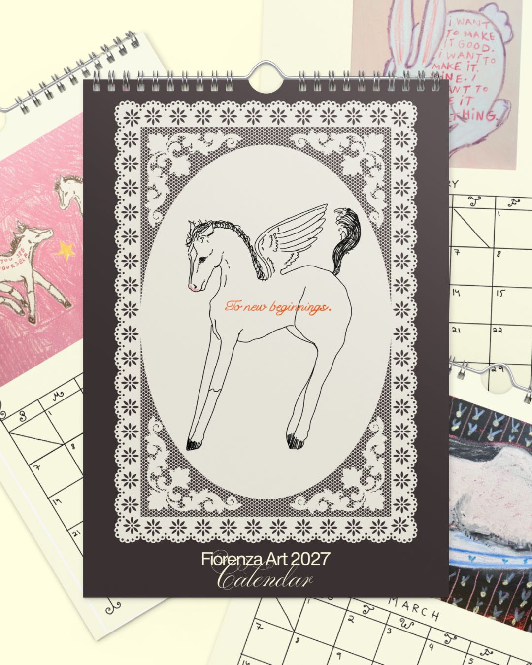 Small Fiorenza Art 2027 Wall Calendar