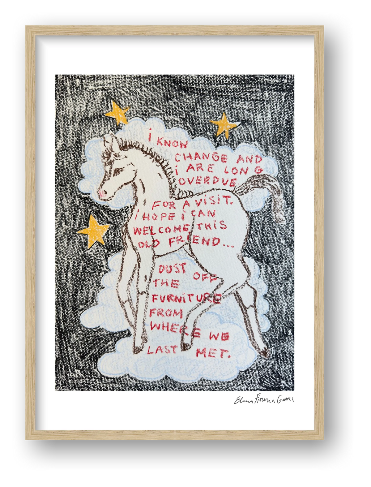 an old friend — framed