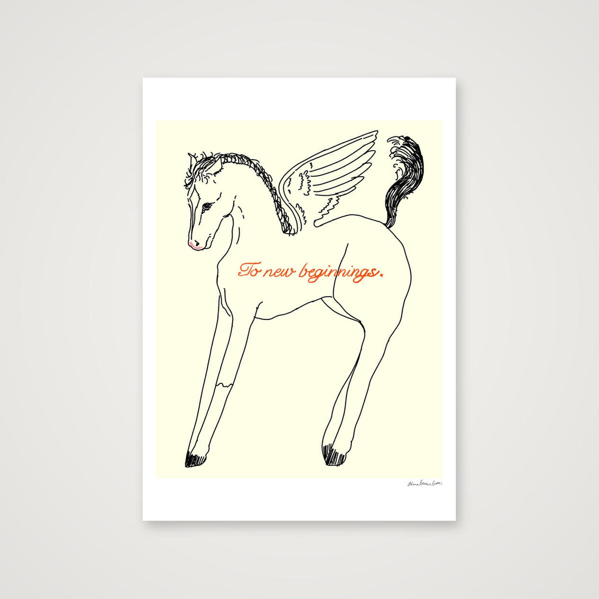 to new beginnings — A1 (59×84cm, 23×33") Print only