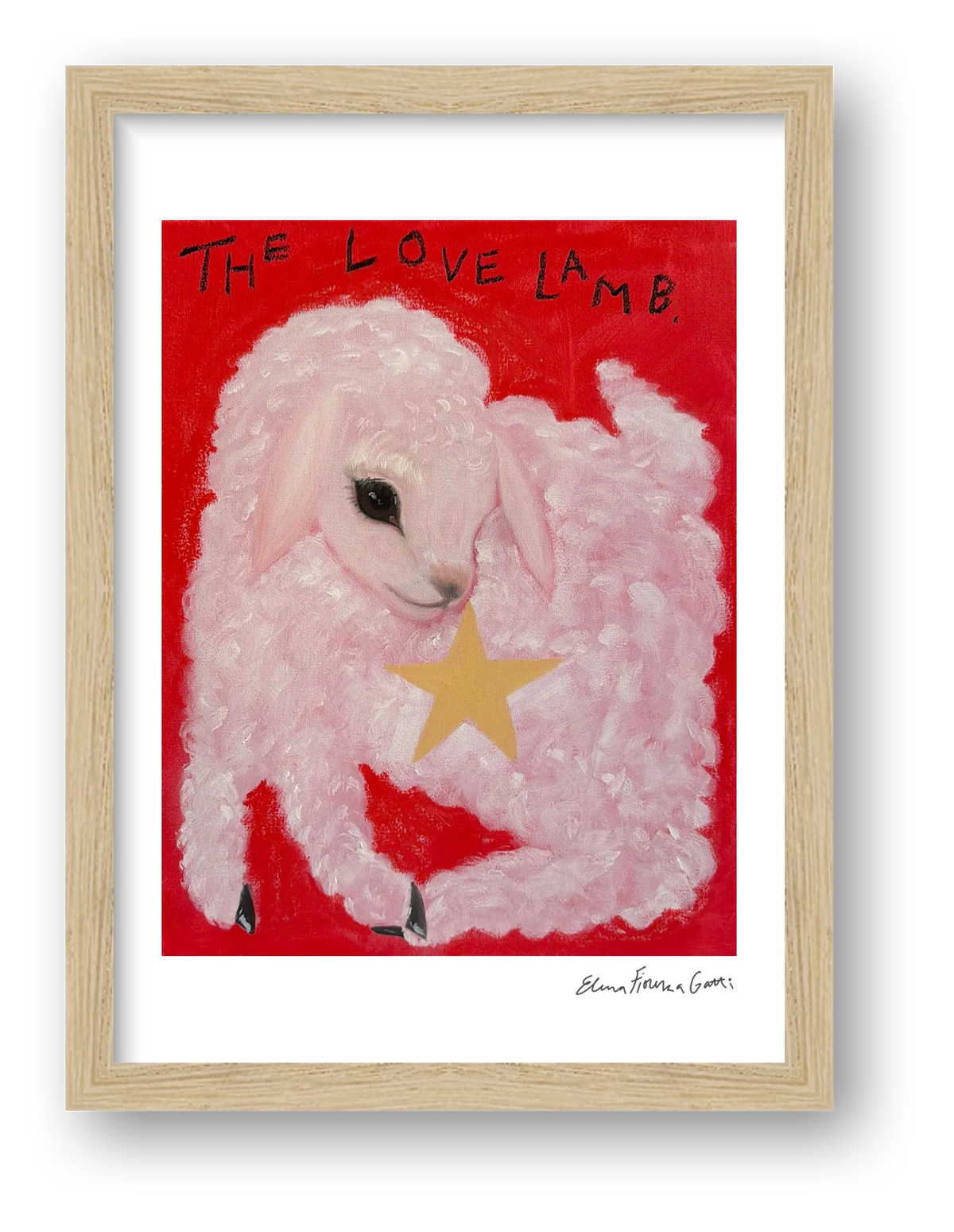 the love lamb — framed