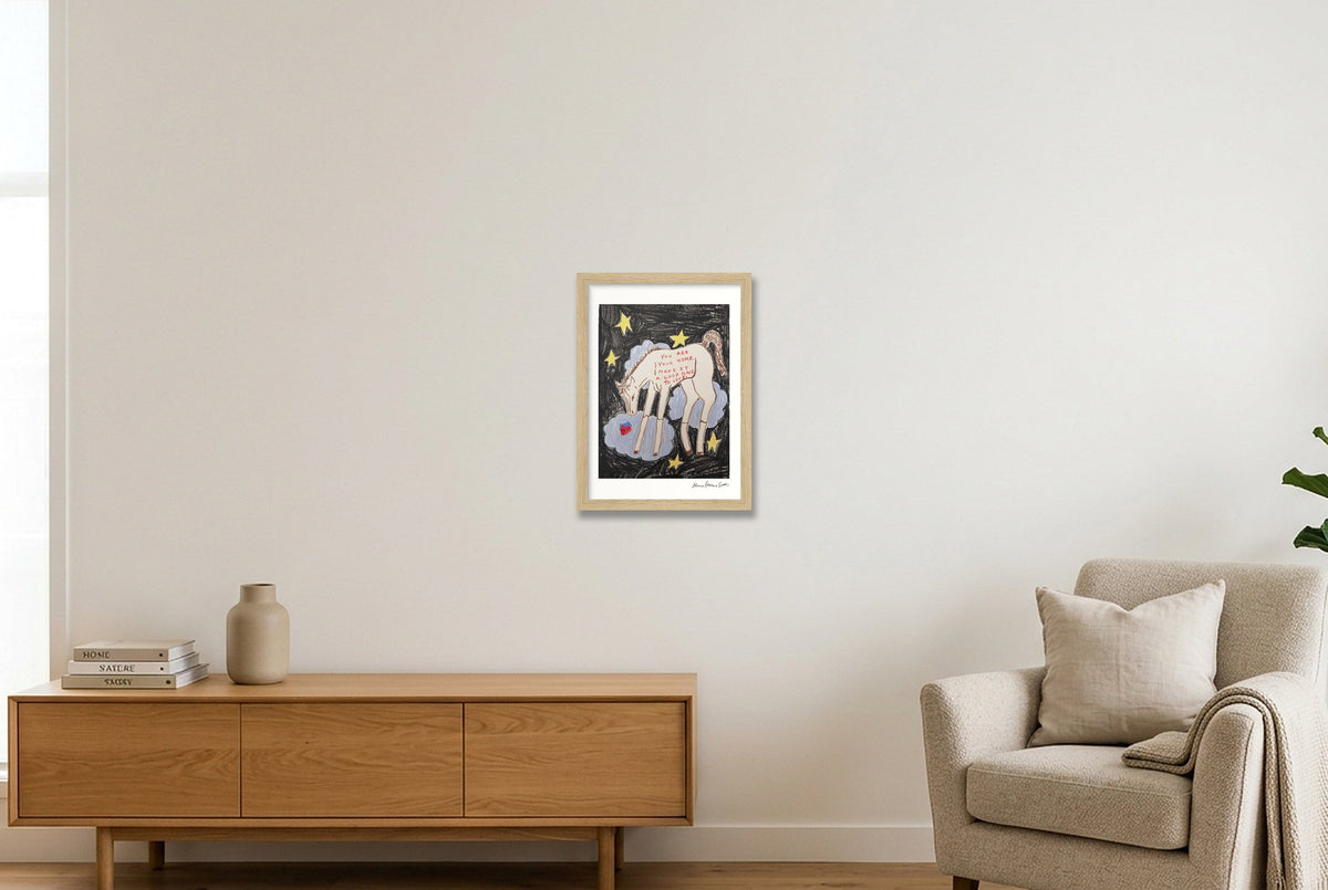 a good place to live — A4 (21×30cm, 8×12") Oak Frame