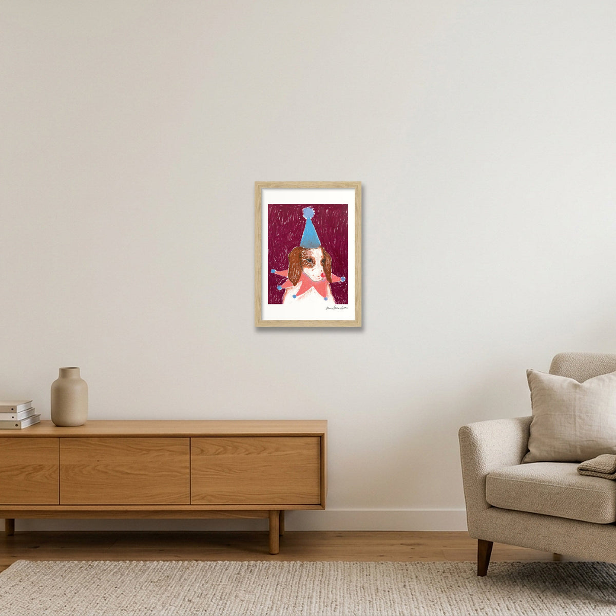 brittany drama baby — A4 (21×30cm, 8×12") Oak Frame