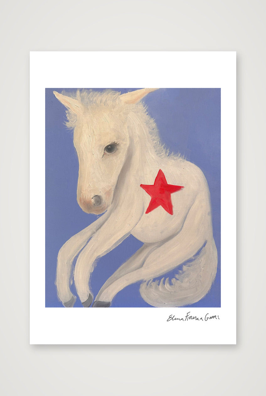 wonky horse — A5 (15×21cm, 6×8") Print only