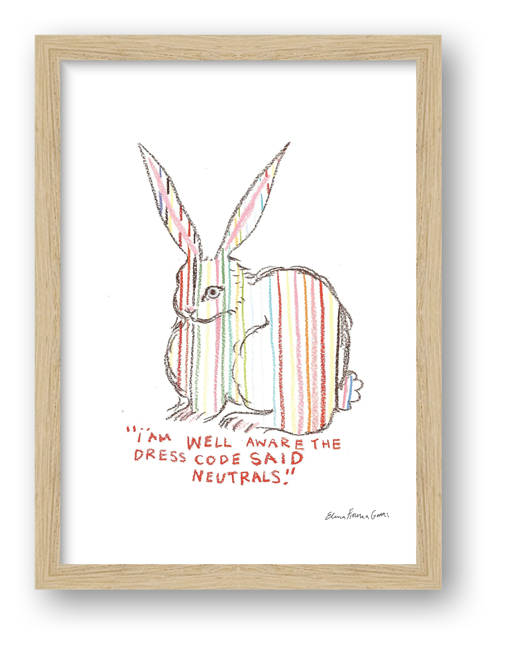 neutral bun — framed