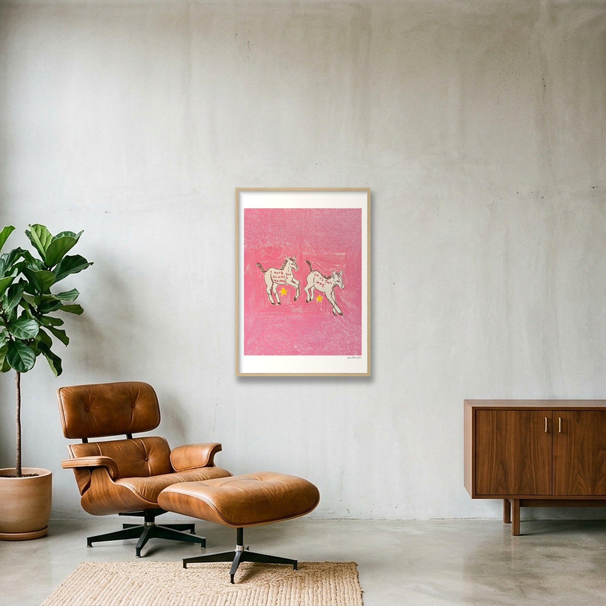 Us — A1 (59×84cm, 23×33") Oak Frame