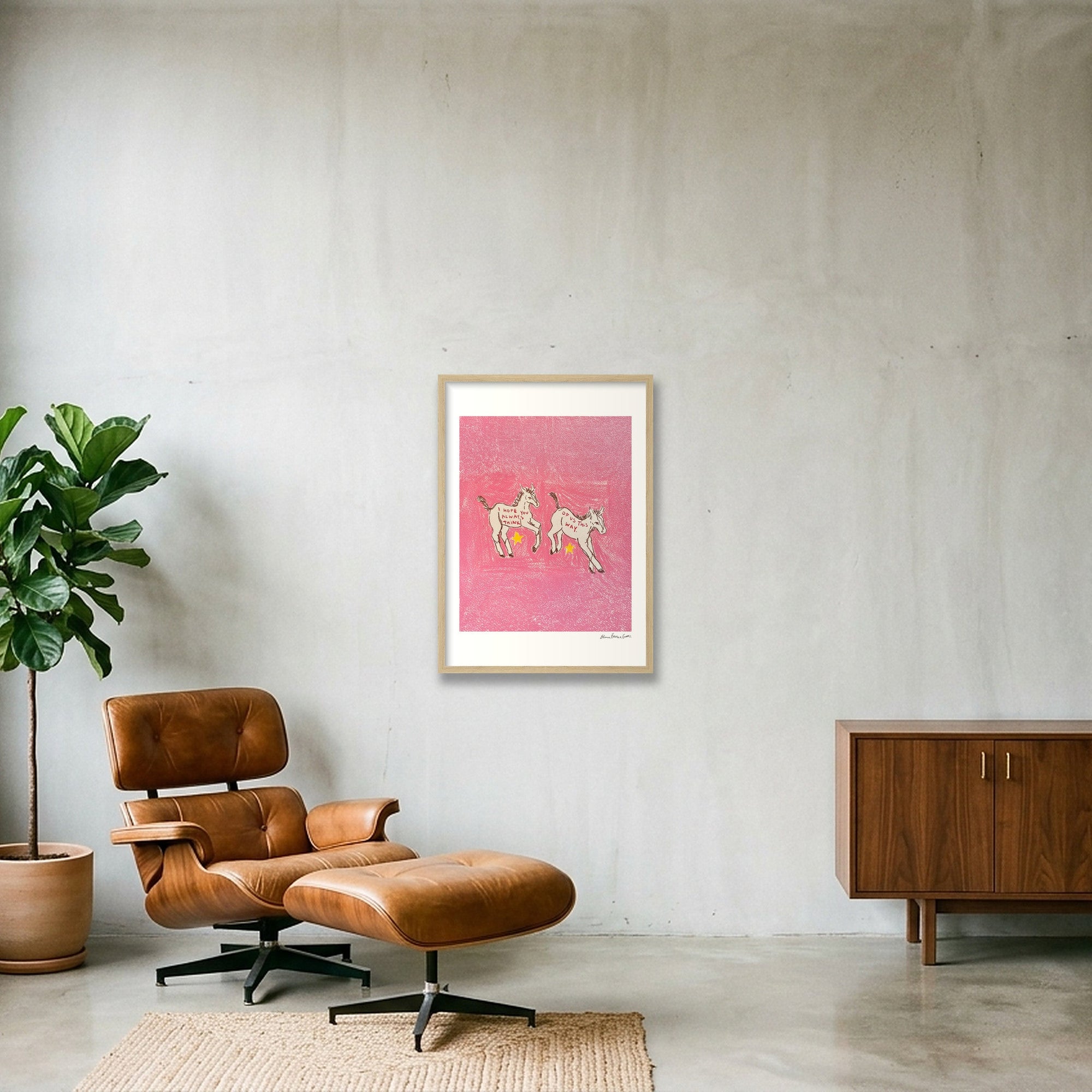 Us — A2 (42×59cm, 17×23") Oak Frame