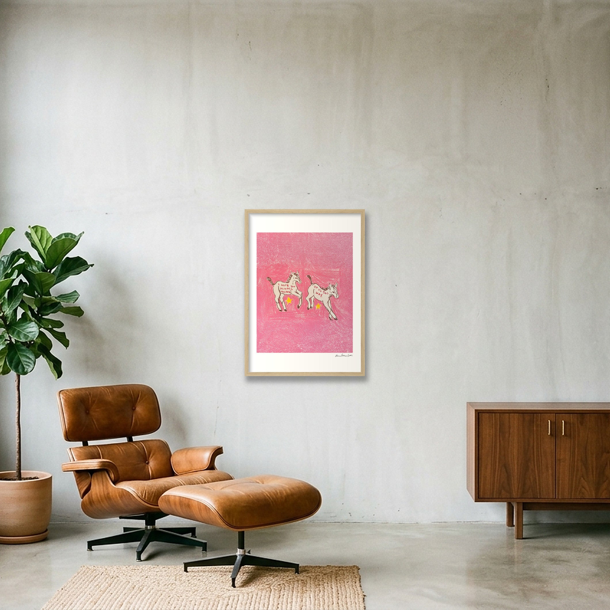 Us — A2 (42×59cm, 17×23") Oak Frame