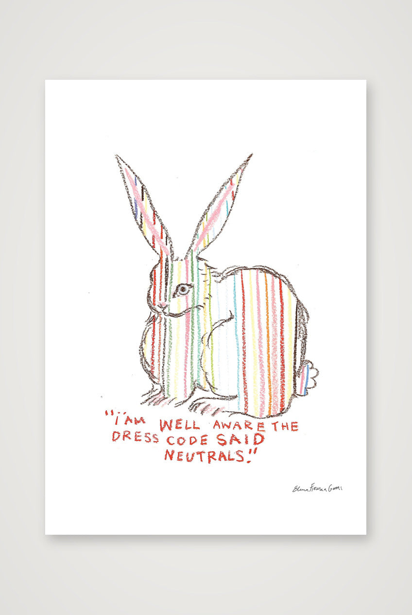 neutral bun — A3 (30×42cm, 12×17") Print only