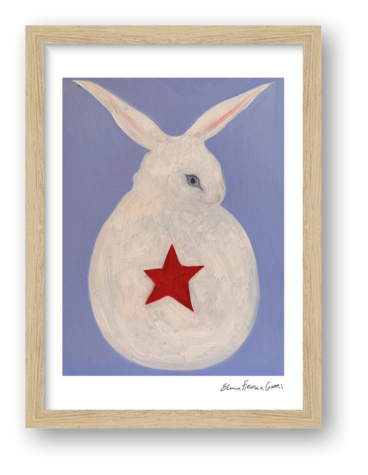 red star bun — framed
