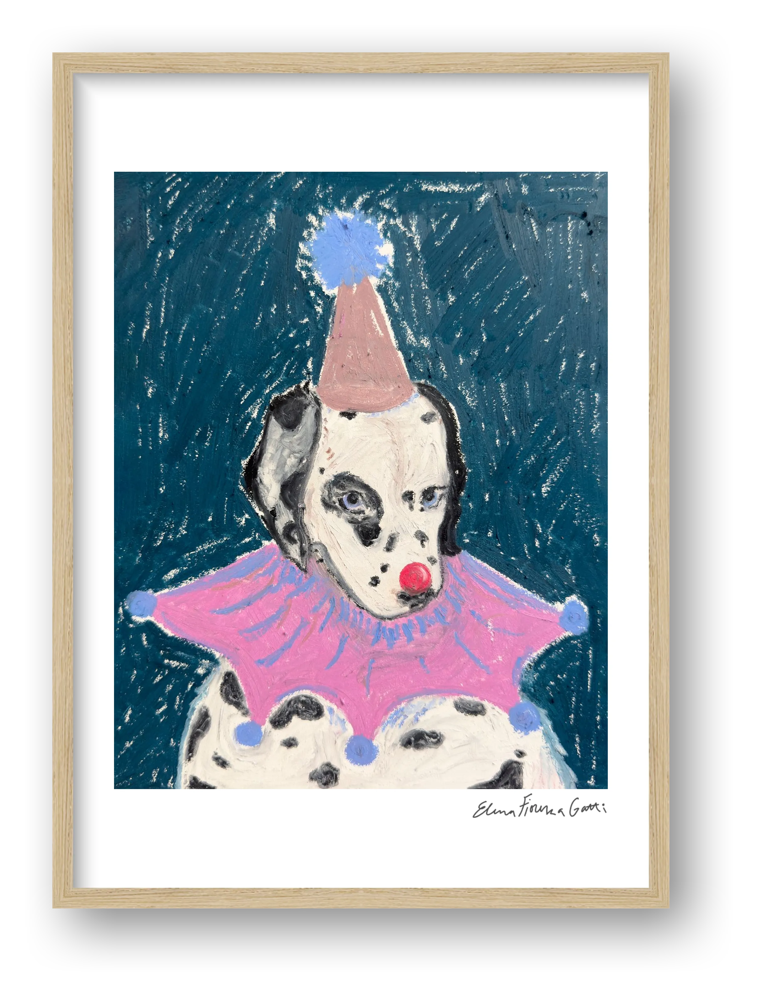 dalmation baby — framed