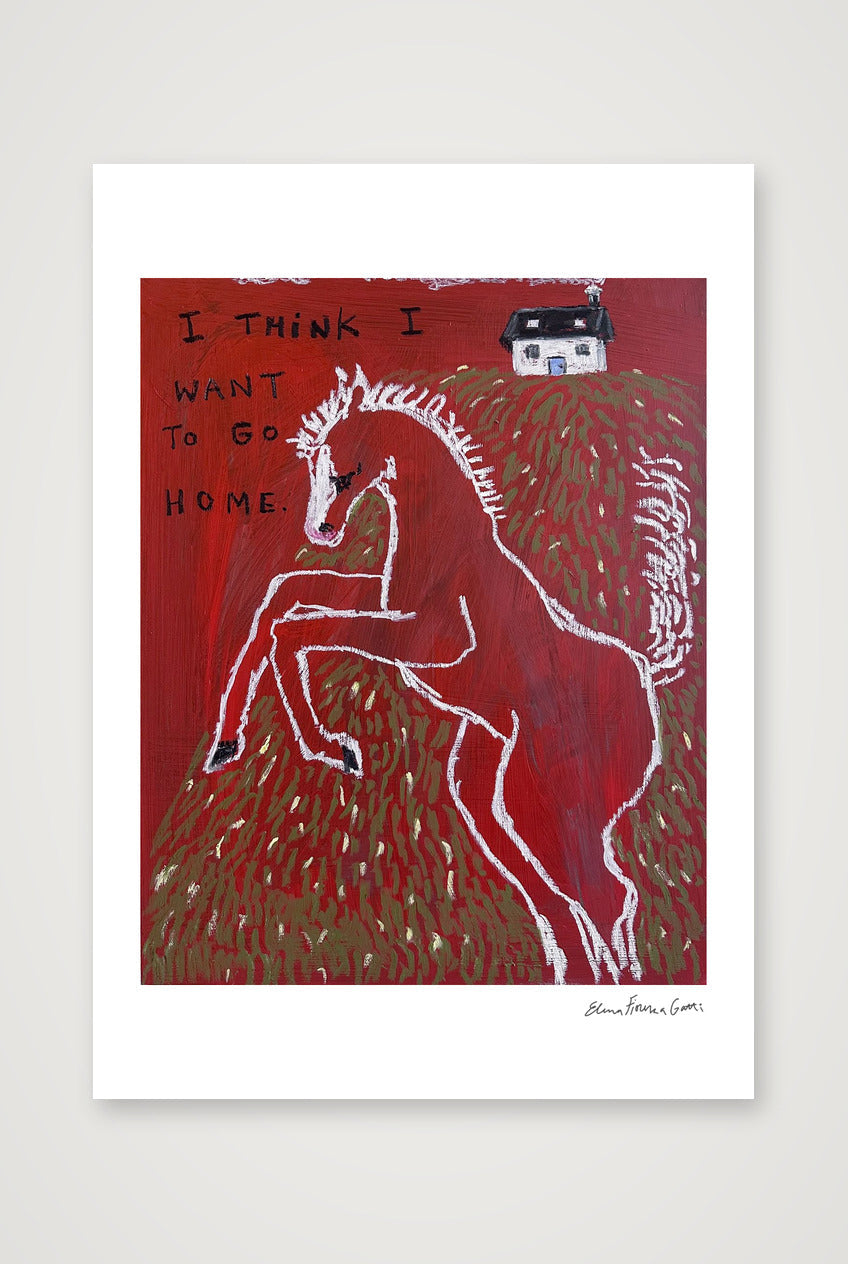 i want to go home — A4 (21×30cm, 8×12") Print only