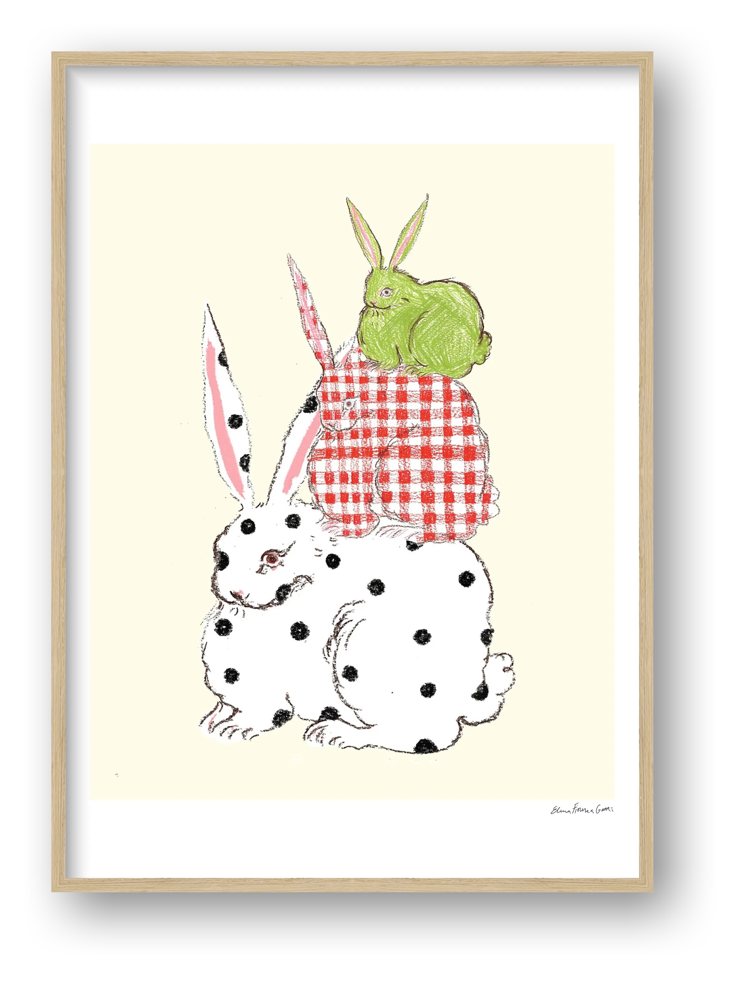 bun tower — framed