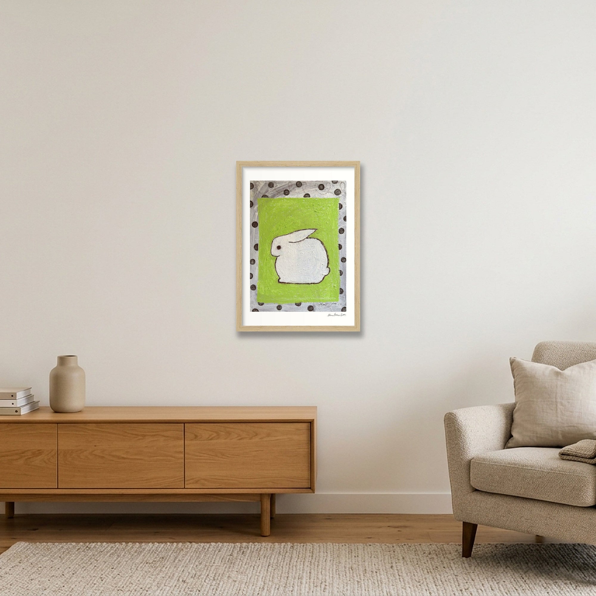 mod bun — A3 (30×42cm, 12×17") Oak Frame