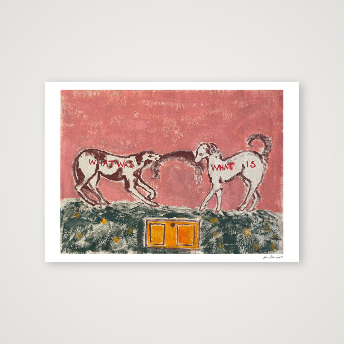 yellow door — A1 (84×59cm, 33×23") Print only