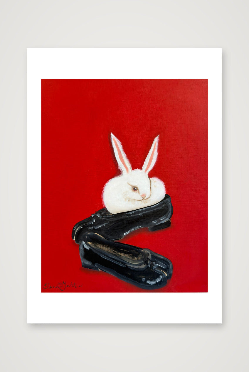 dust bunny in tabis — A4 (21×30cm, 8×12") Print only