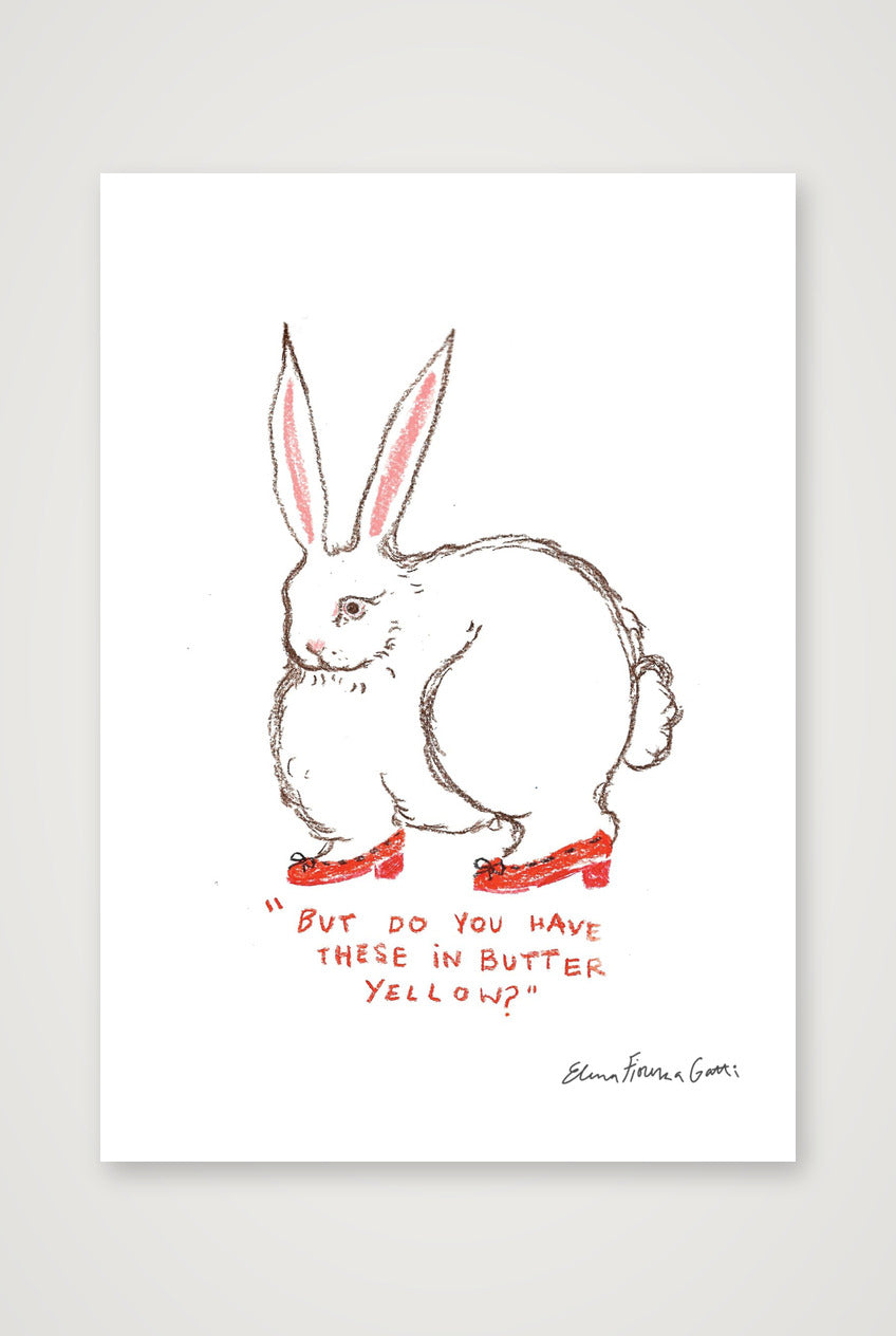 butter yellow bun — A5 (15×21cm, 6×8") Print only