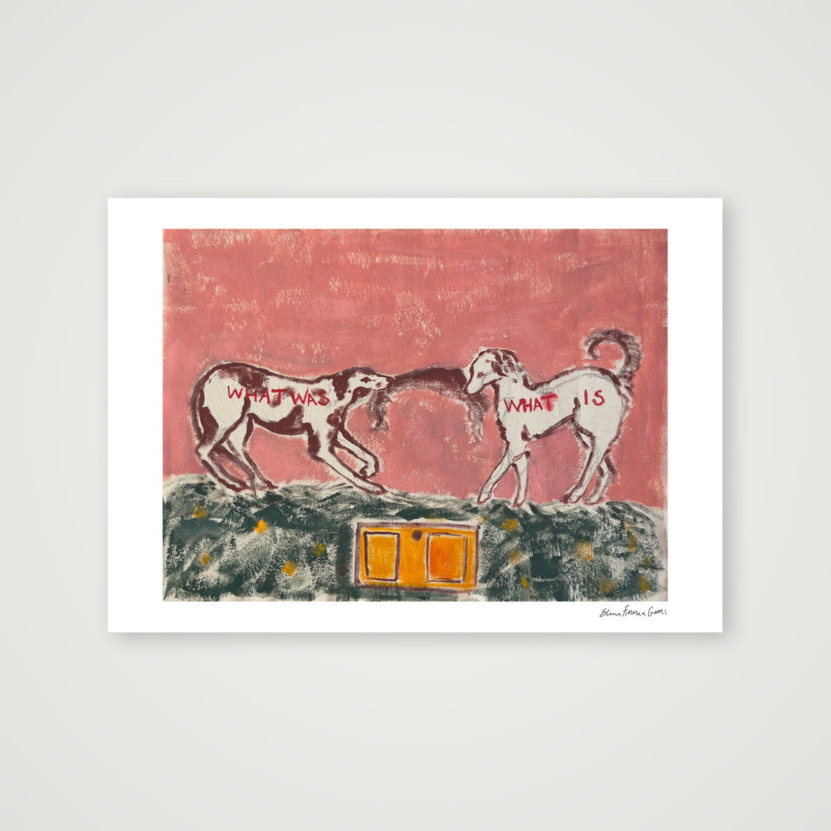 yellow door — A2 (59×42cm, 23×17") Print only