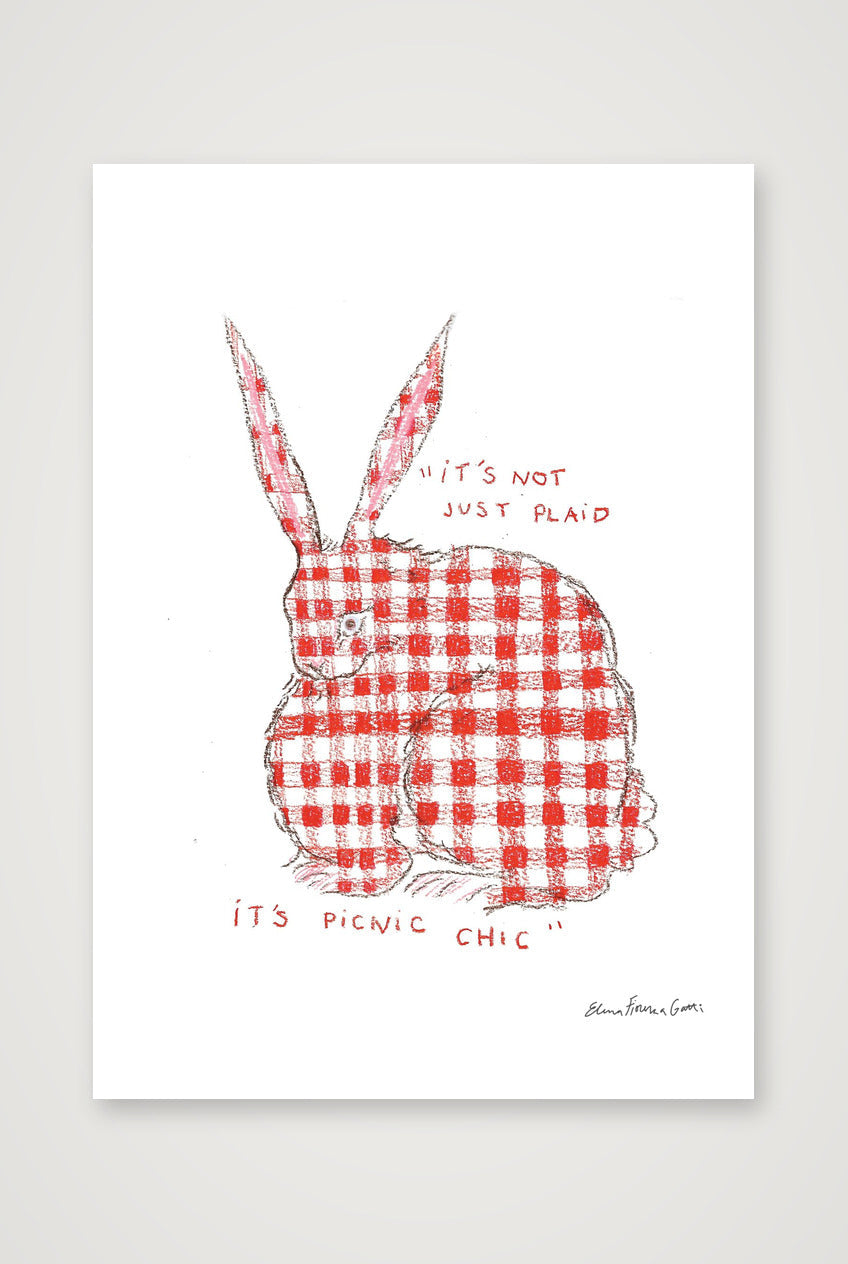 picnic bun — A4 (21×30cm, 8×12") Print only