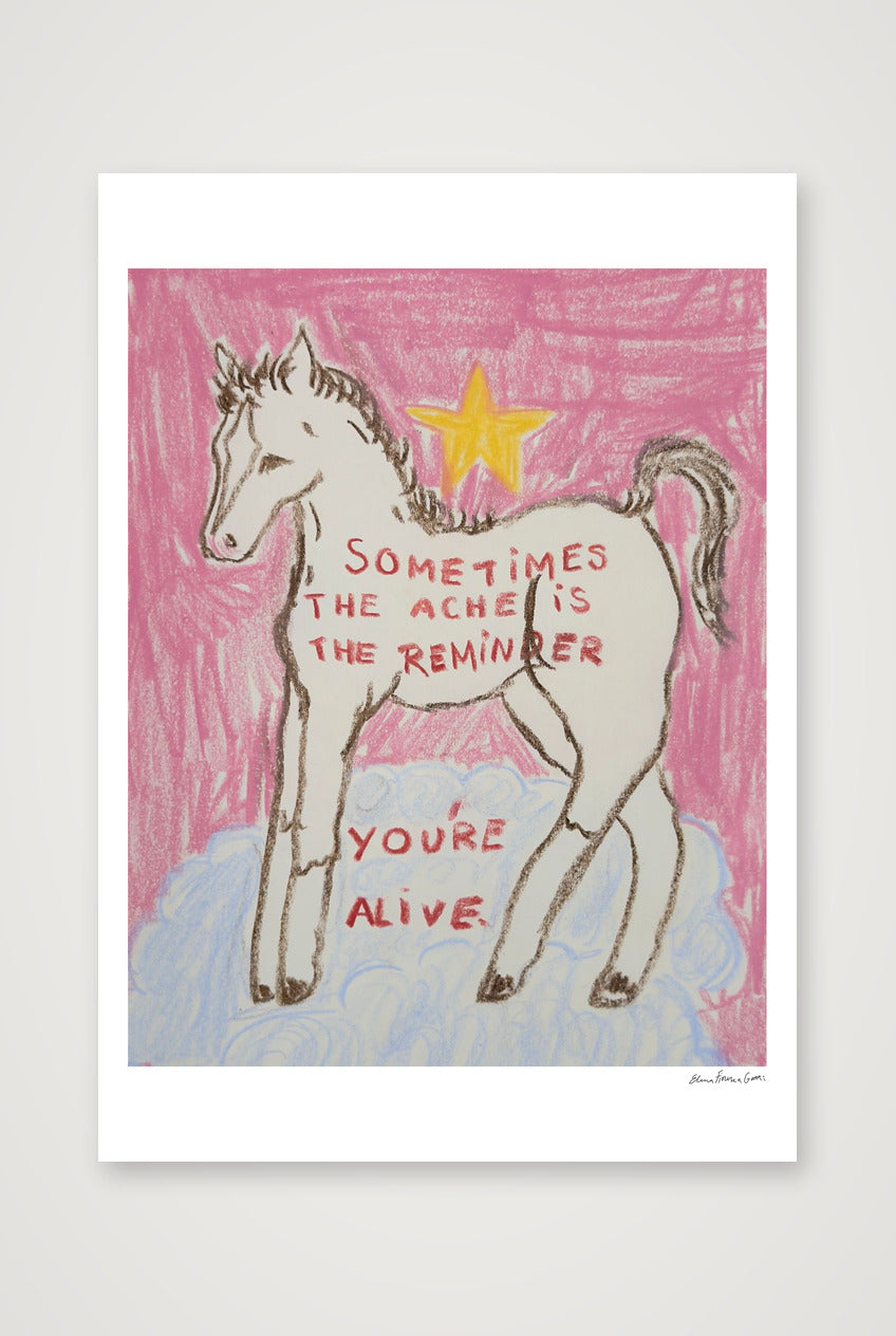 the ache — A1 (59×84cm, 23×33") Print only