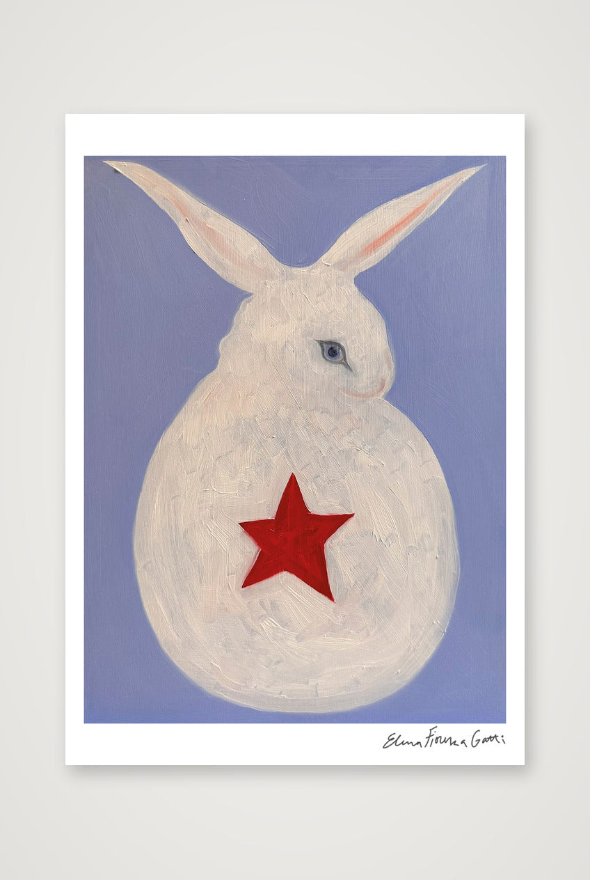 red star bun — A1 (59×84cm, 23×33") Print only