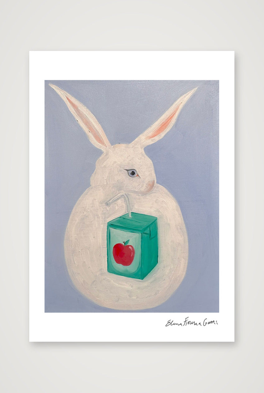 juice box bun — A5 (15×21cm, 6×8") Print only