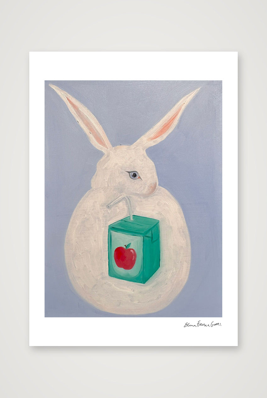 juice box bun — A4 (21×30cm, 8×12") Print only