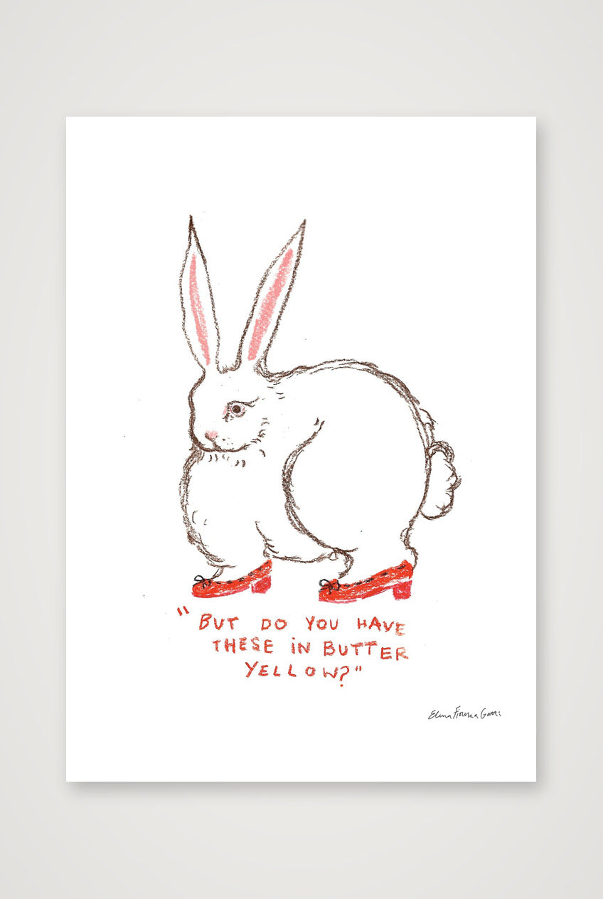 butter yellow bun — A3 (30×42cm, 12×17") Print only