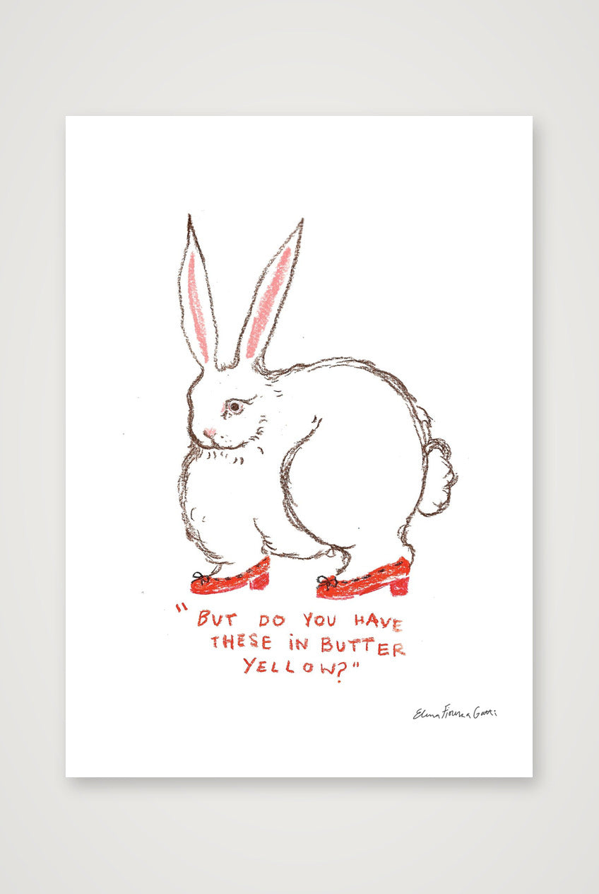 butter yellow bun — A4 (21×30cm, 8×12") Print only