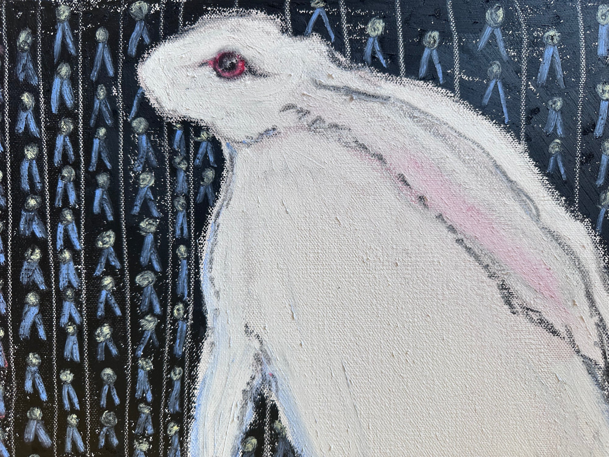 rabbit looking up