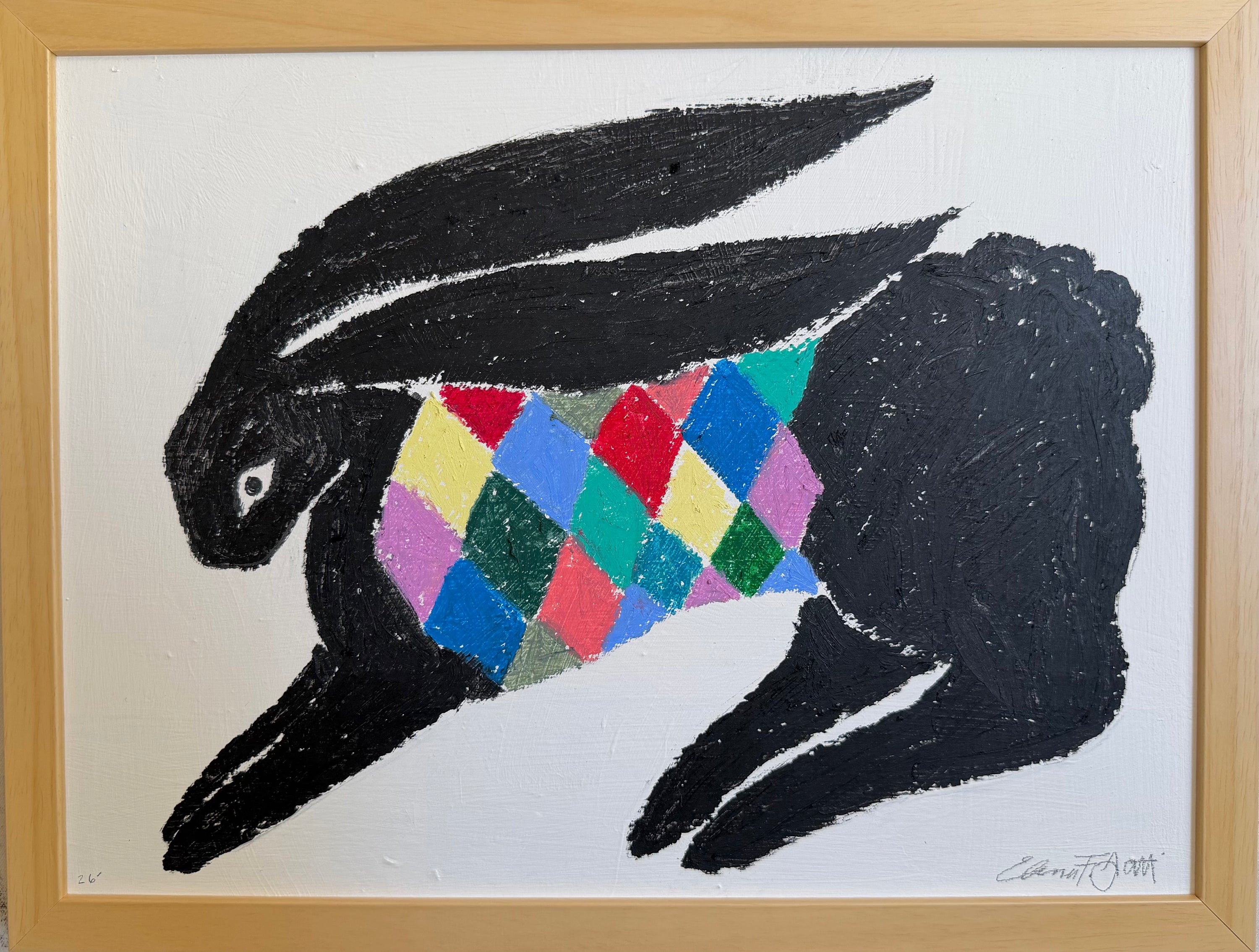 the checkered bun