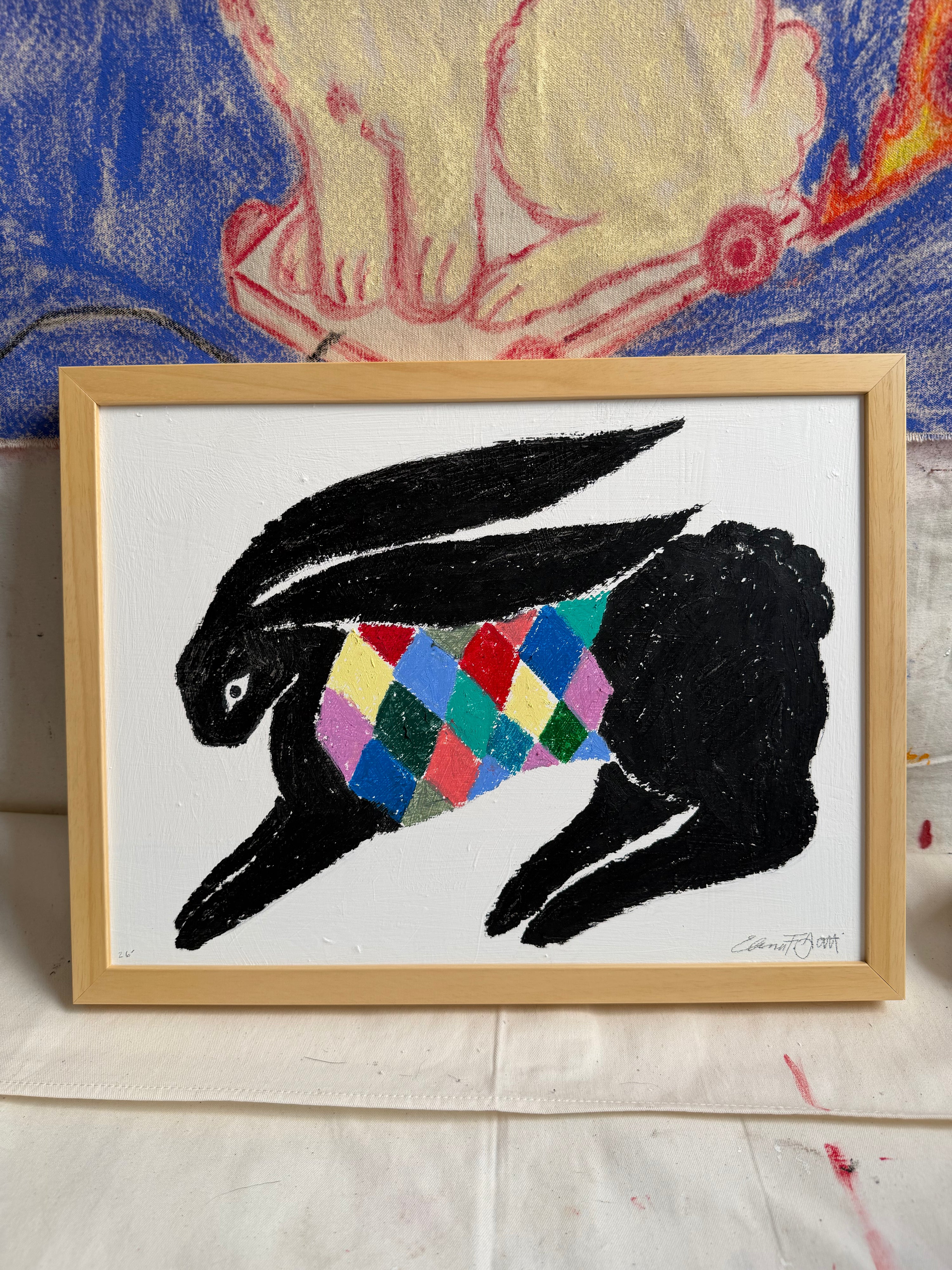 the checkered bun