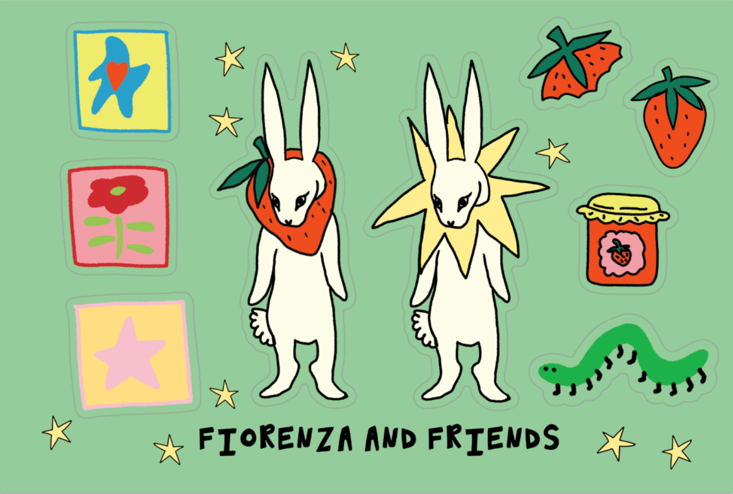 april sticker sheet