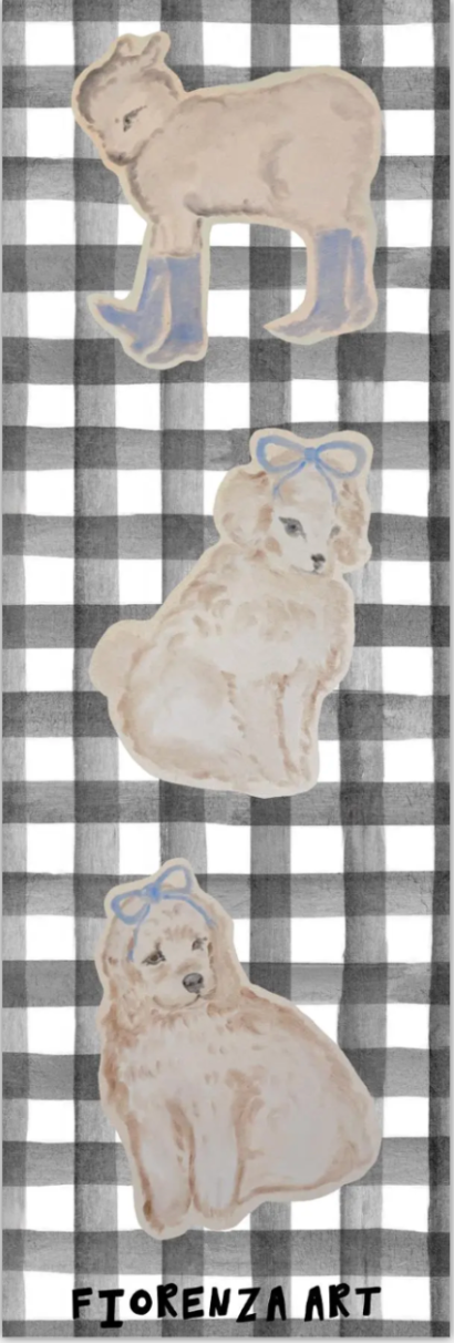 fancy puppy bookmark