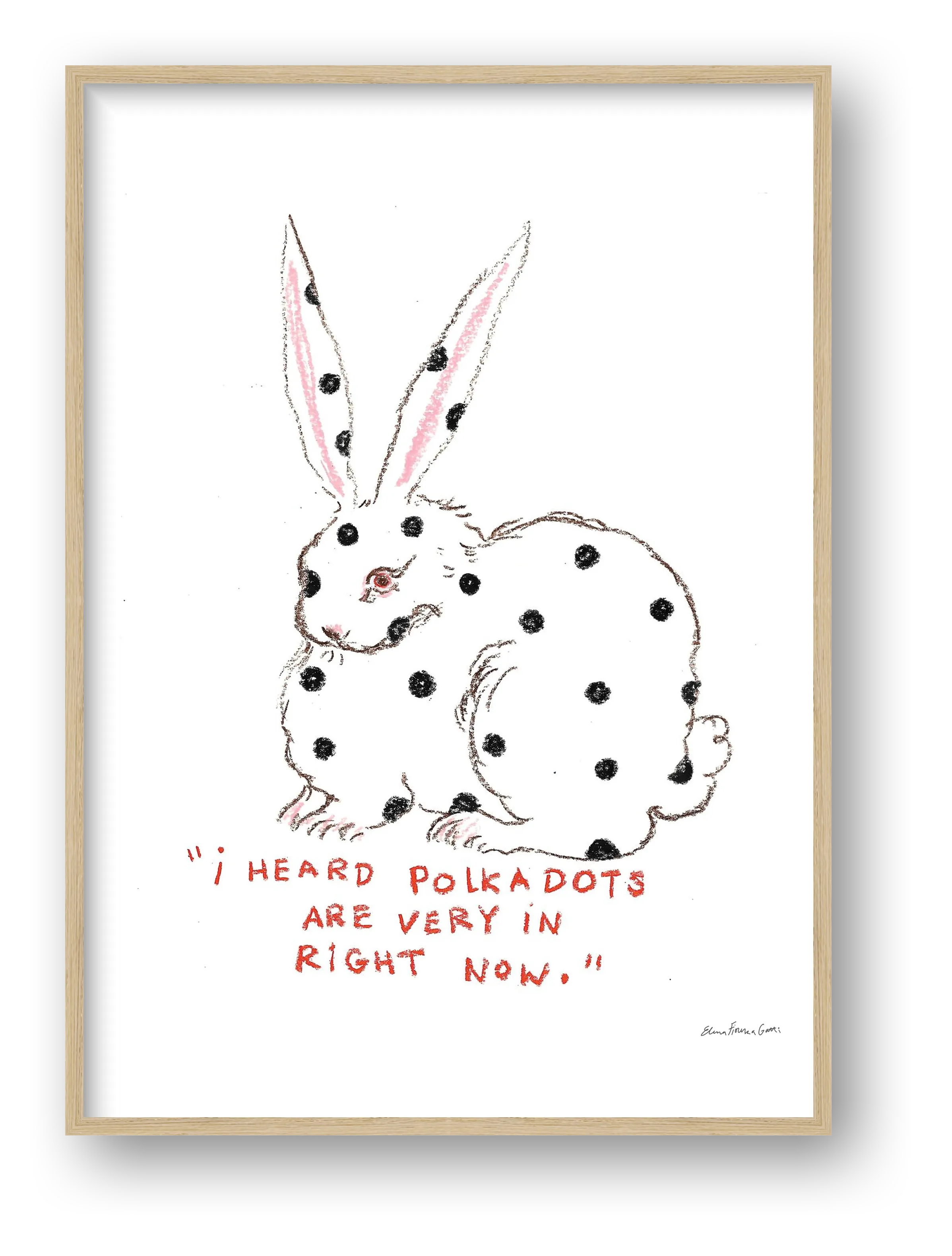 dot bun — framed