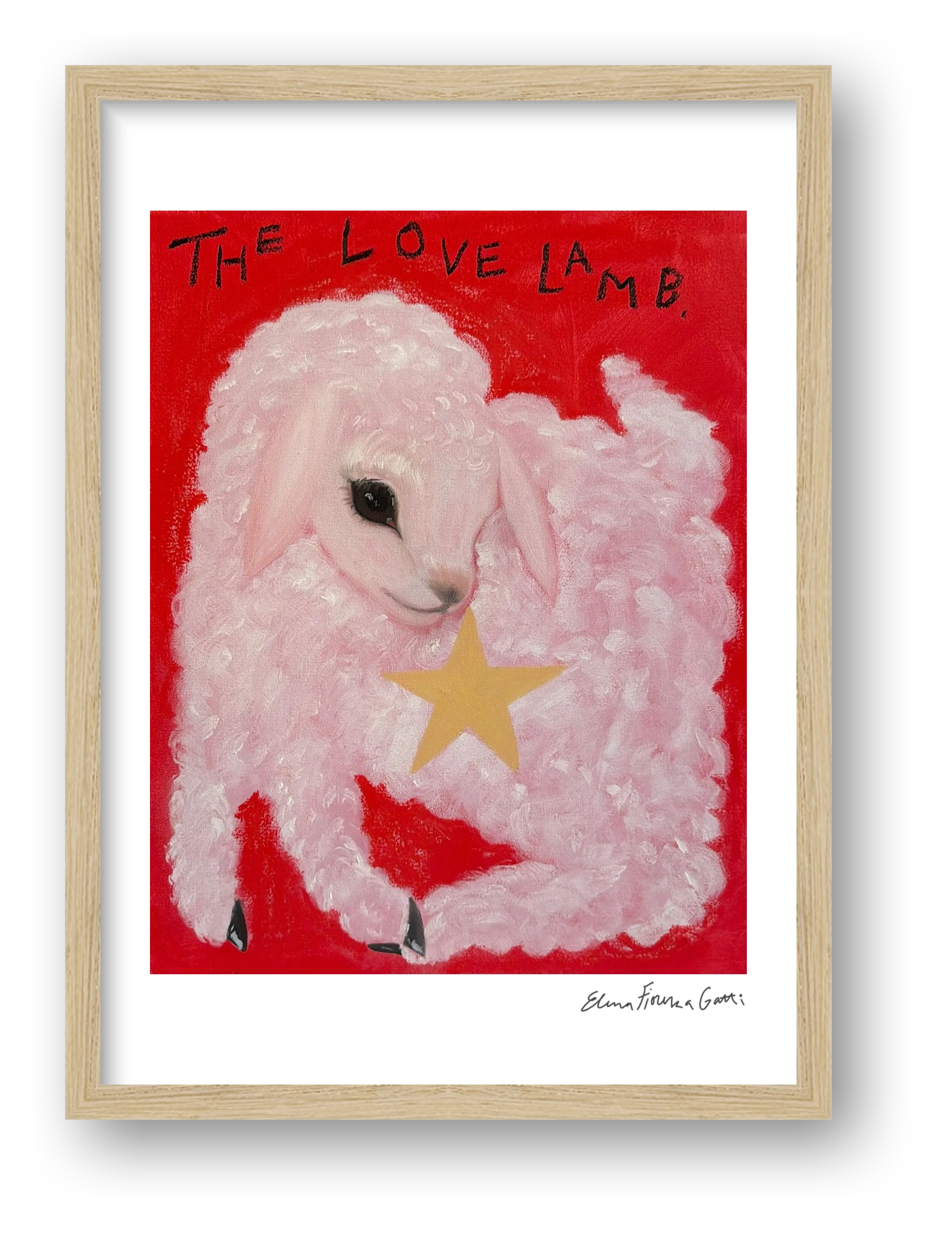 the love lamb — framed