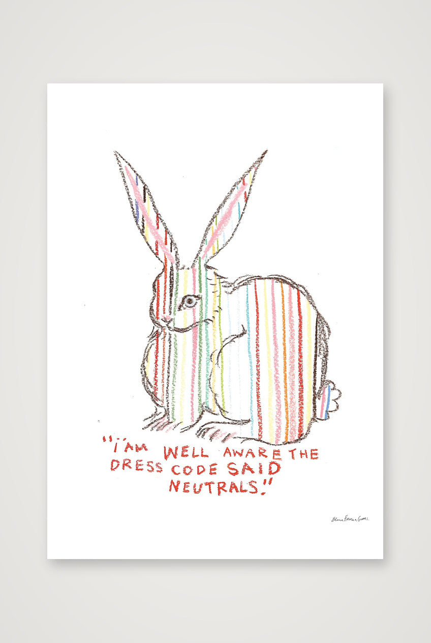 neutral bun — A1 (59×84cm, 23×33") Print only