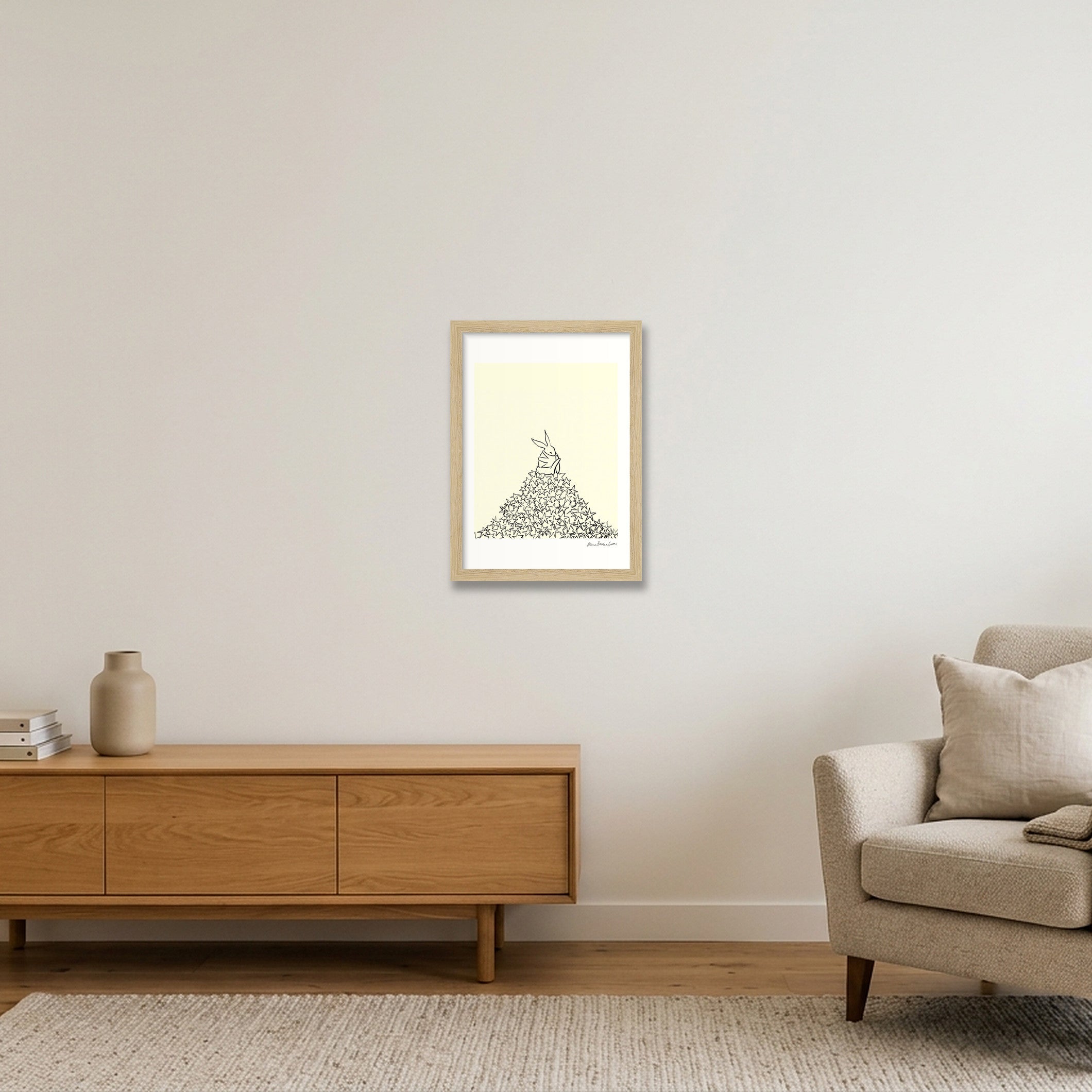 star bun tower — A4 (21×30cm, 8×12") Oak Frame