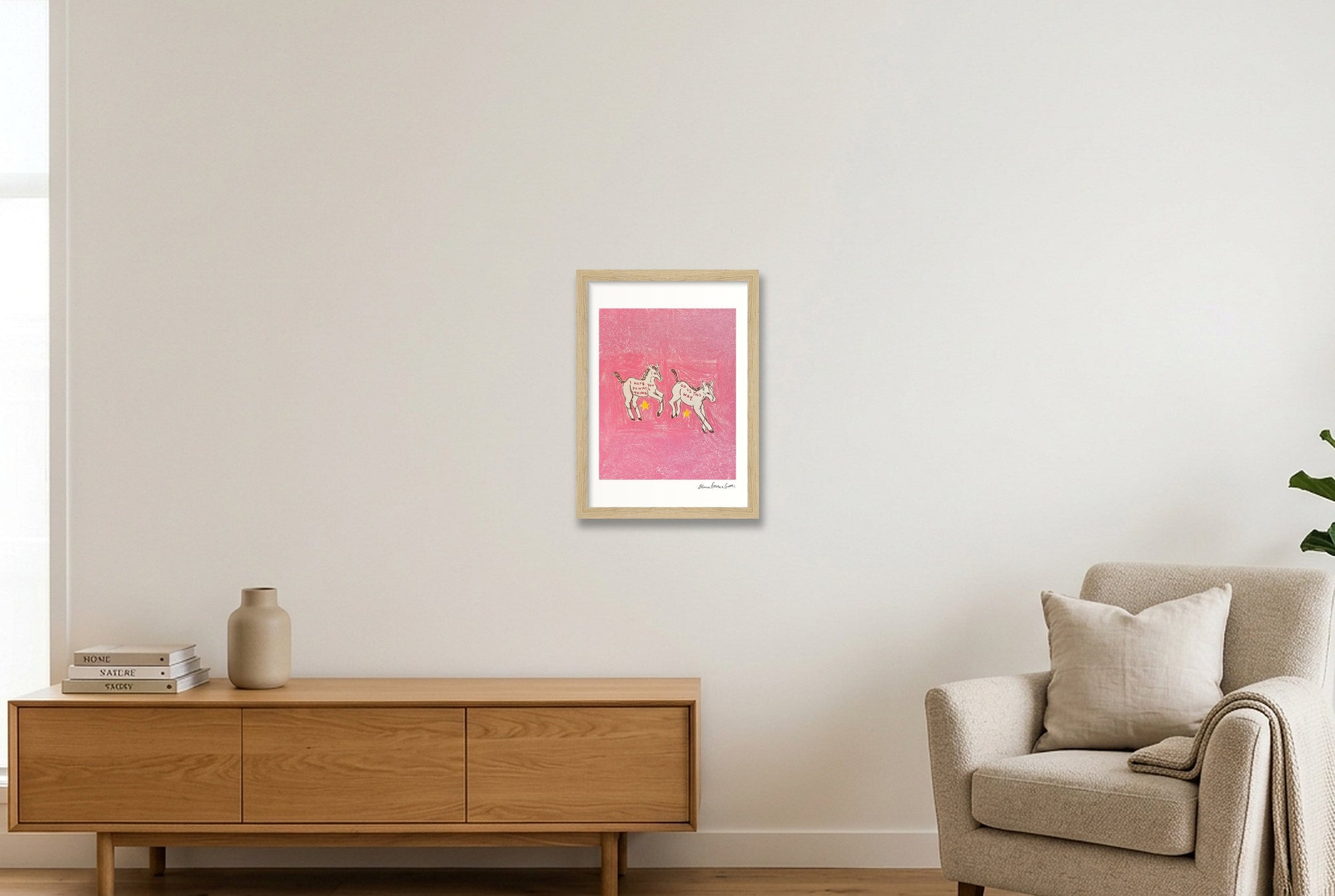 us — A4 (21×30cm, 8×12") Oak Frame