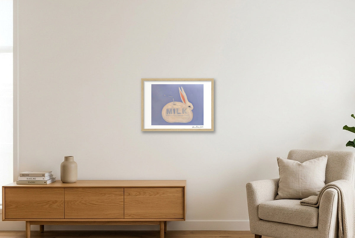 milk bun — A3 (42×30cm, 17×12") Oak Frame