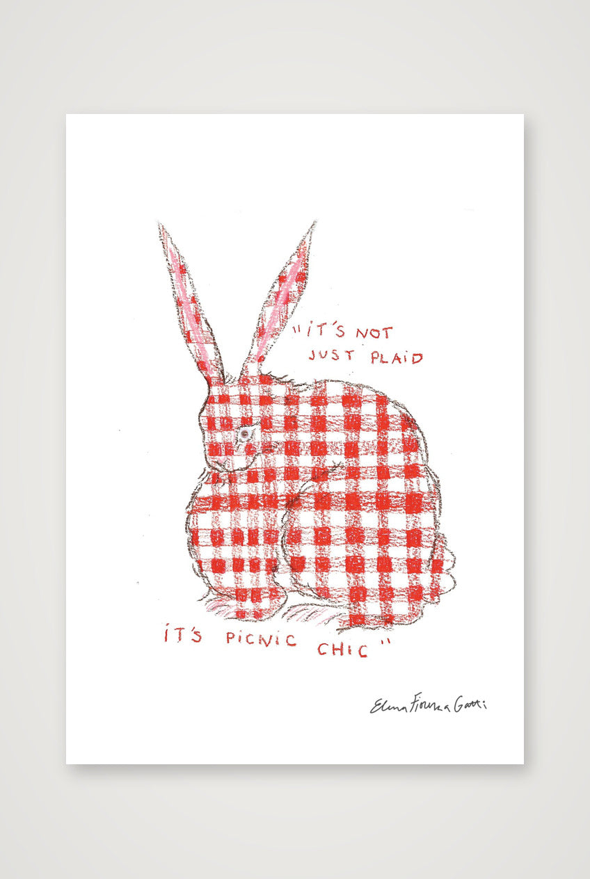 picnic bun — A5 (15×21cm, 6×8") Print only