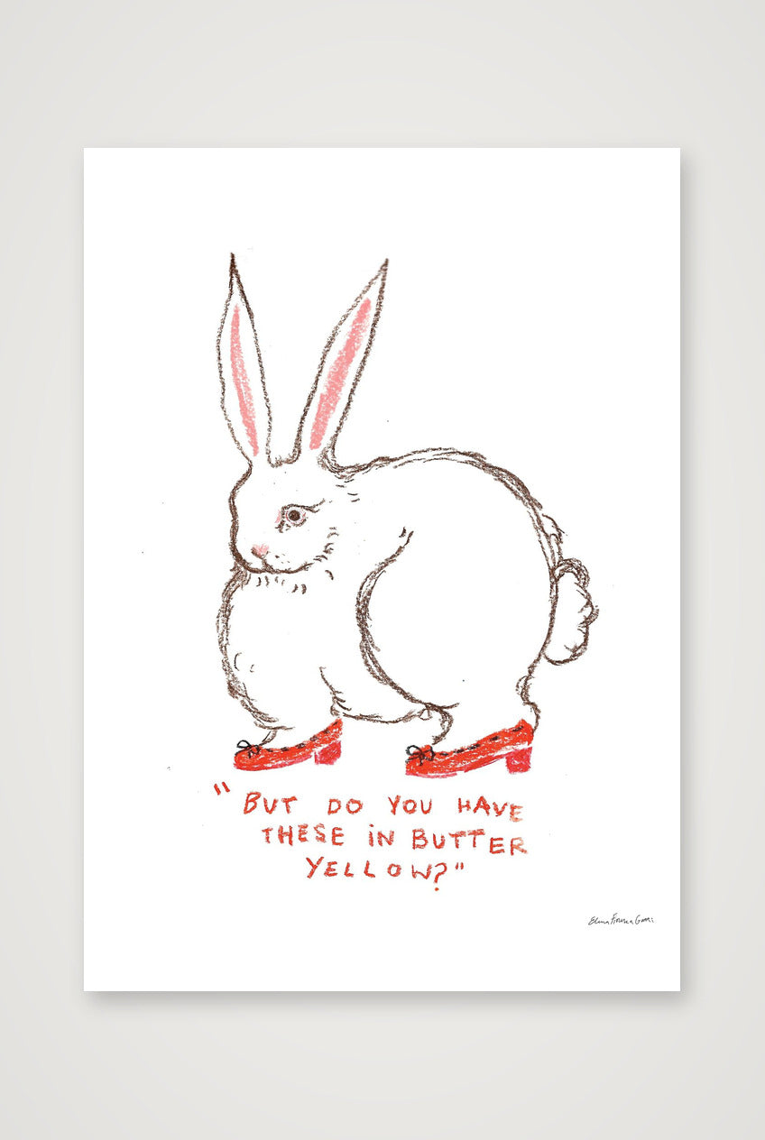 butter yellow bun — A1 (59×84cm, 23×33") Print only